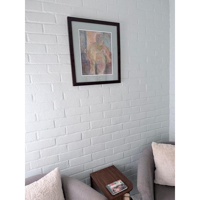 Jean Campbell Original Figurative Pastel Drawings - Framed Pair For Sale In Houston - Image 6 of 12