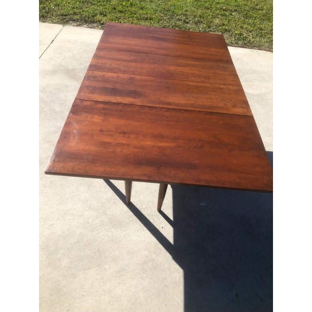 MidCentury Modern Willett Furniture Cherry Drop Leaf Dining Table