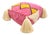 Moroccan Abstract Wool Pouf For Sale