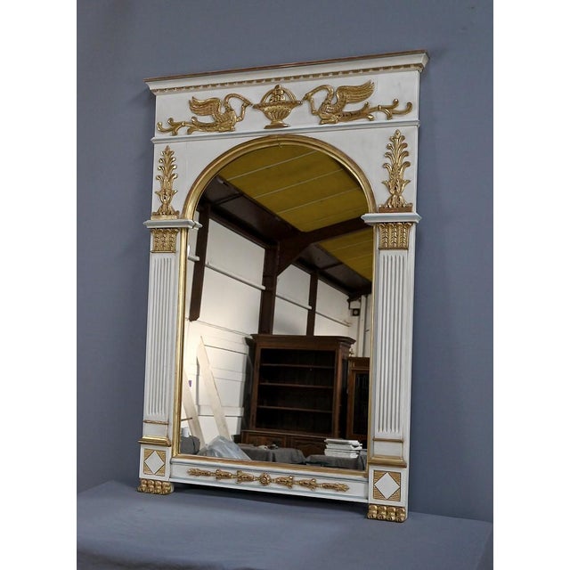 Large Directoire Style Trumeau Mirror, Early 20th Century For Sale - Image 3 of 18