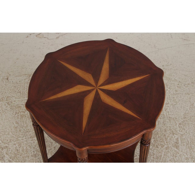 Cherry Inlaid Top Regency Style Lamp Table For Sale - Image 4 of 12