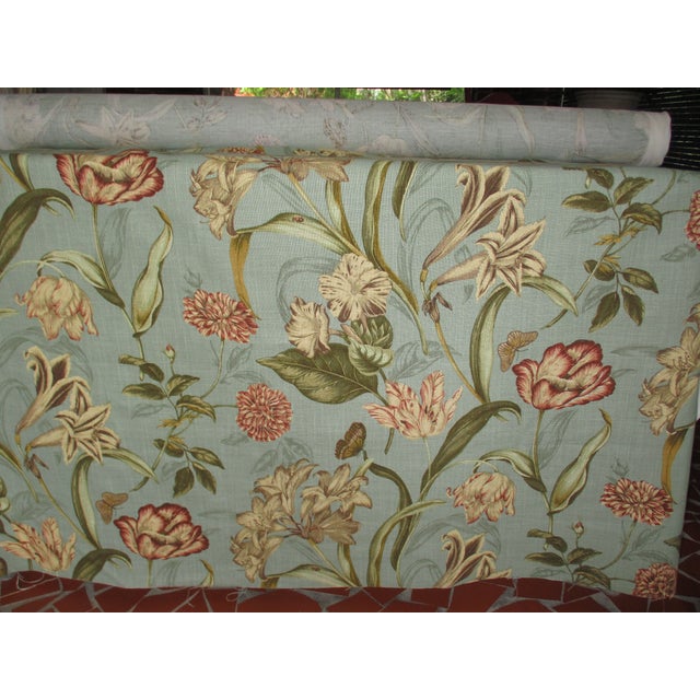 This is a Colonial Williamsburg Design inspired by an Authentic Period Document Linen Blend Fabric Perfect for Upholstery,...