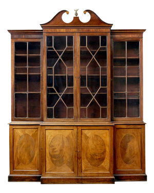 Mid-19th Century Breakfront Bookcase, 1847