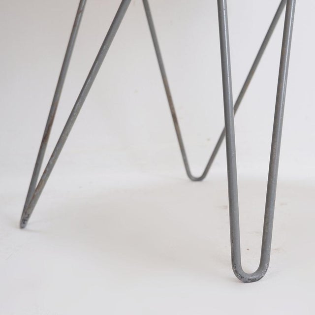 Blue Minimalist Dutch Chair SM01 attributed to Cees Braakman for Pastoe, 1954 For Sale - Image 8 of 13
