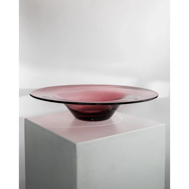 Mid-Century Murano Glass Bowl in Berry Glass, Italy, 1970s For Sale - Image 11 of 11