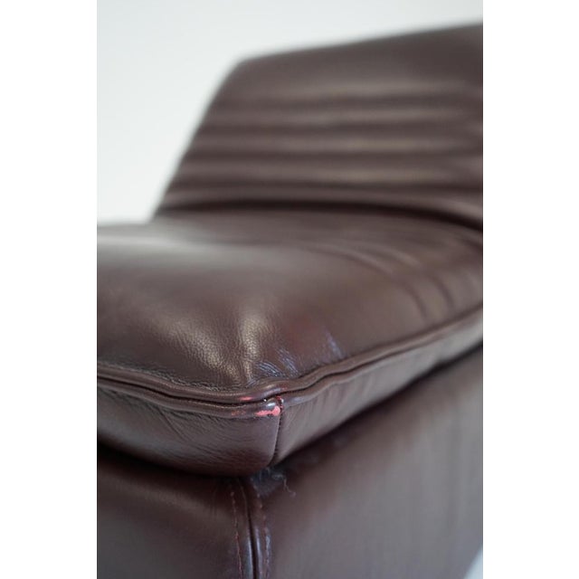 Mid-Century Modern Leather Reclining Chair, 1980s For Sale - Image 3 of 5