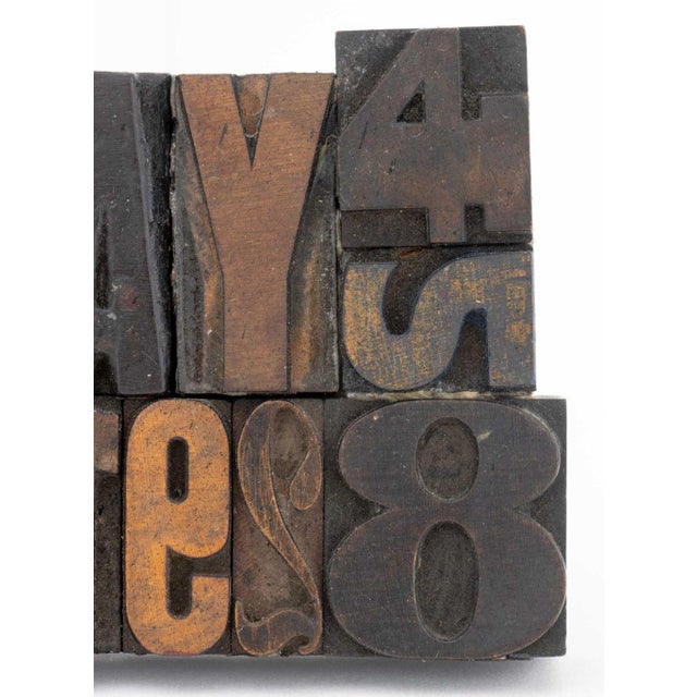 Antique Printer's Block Assemblage Sculpture, 1978 For Sale - Image 4 of 8