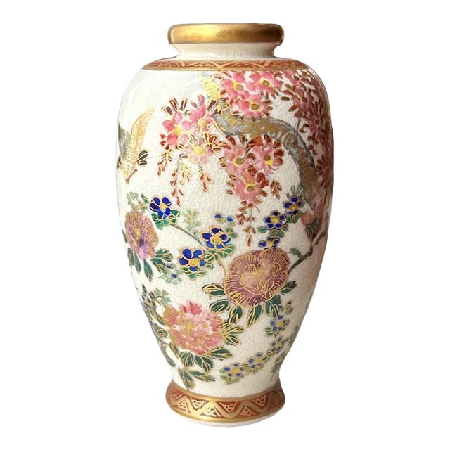 Meiji Period Diminutive Satsuma Baluster Vase. For Sale