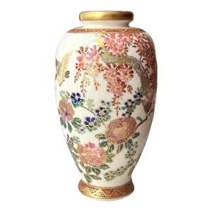 Meiji Period Diminutive Satsuma Baluster Vase.