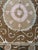 Beige Beige Brown Cotton Suzani Square With Pink Medallion For Sale - Image 8 of 10