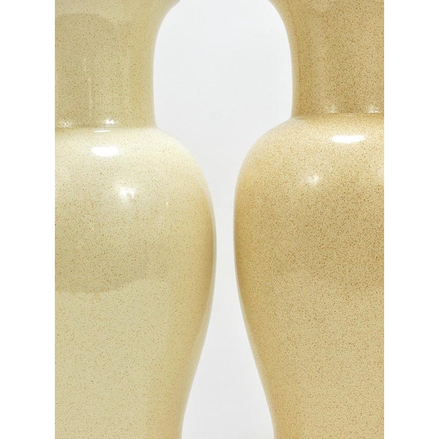 Riviera Palm Tree Table Lamp with Matching Pillow by Tommaso Barbi, 1970s, Set of 2 For Sale - Image 15 of 18