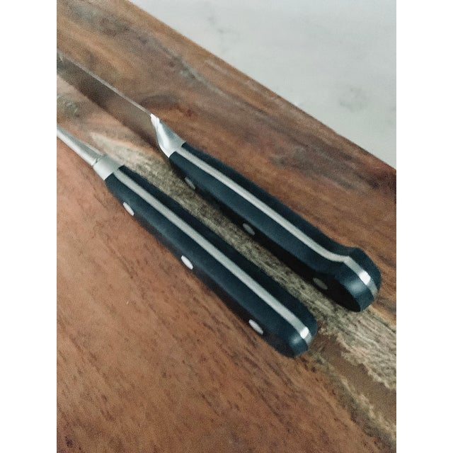Silver Carving Knife Stainless Set by Solingen Germany Rostfrei Eisgehartet For Sale - Image 8 of 10