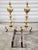 Antique English 19th Century Brass Andirons - A Pair For Sale - Image 4 of 11