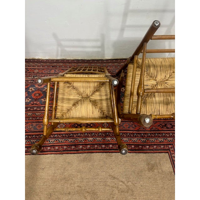 1960s Set of 6 Stickley Style Fayetteville Ny Solid Wood Spindle-Back Chairs For Sale - Image 10 of 10