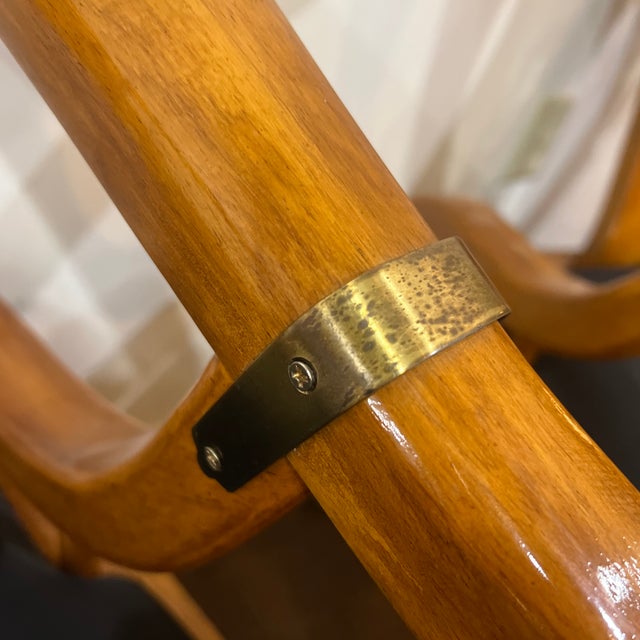 James Mont Style MCM Horseshoe Club Chairs Set of 2 For Sale - Image 11 of 12