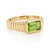Radiate vibrant green energy with this chic gemstone cocktail ring. Plated in high-shine 18k yellow gold, this ring...