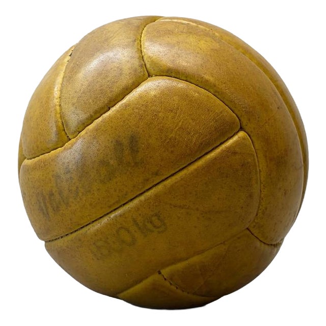 Vintage Leather Ball, 1960s For Sale