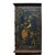 Chinoiserie 2-Piece Chinoiserie HND Painted & Carved Floral Cabinet C1910 For Sale - Image 3 of 18