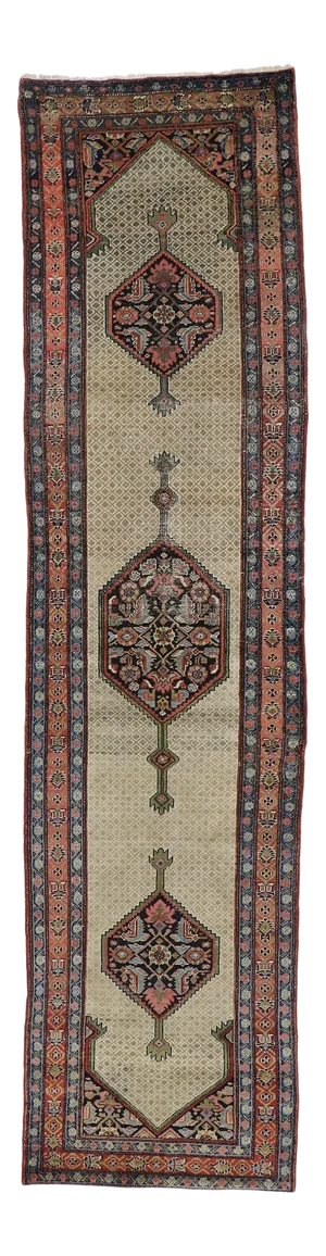 Antique Persian Malayer Runner Rug - 03'06 X 13'11