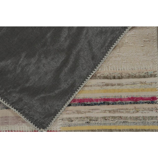 Rug & Kilim’s Patchwork Kilim in Polychromatic Stripes For Sale In New York - Image 6 of 6