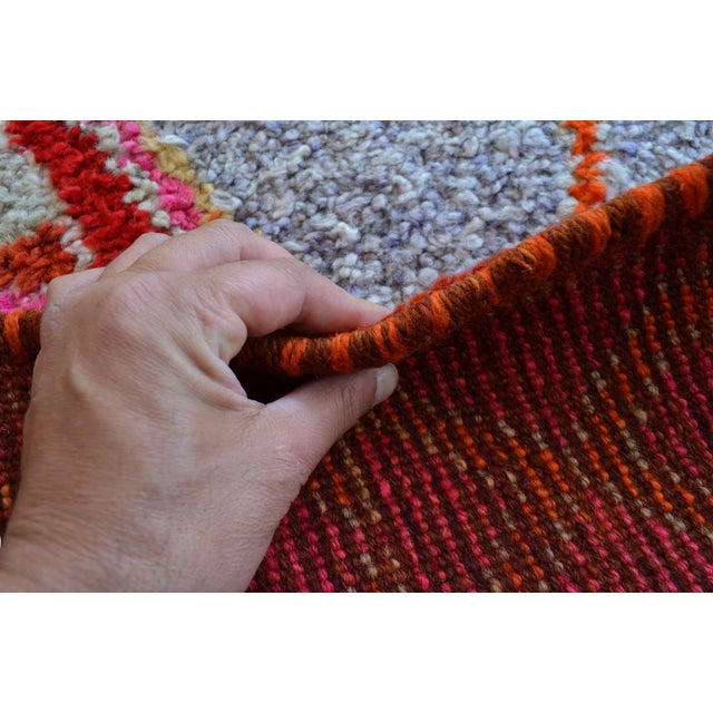 Hand-Knotted Turkish Kurdish Runner For Sale - Image 12 of 12