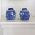 Ceramic Pair of Blue and White Chinese Chinoiserie Prunus Blossom Lidded Ginger Jars For Sale - Image 7 of 14