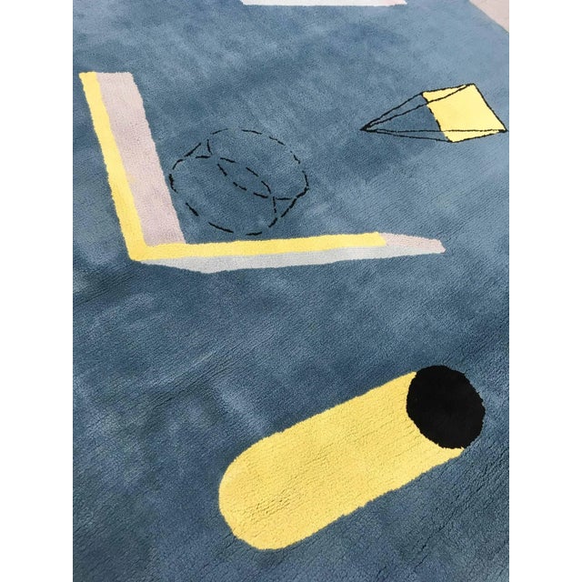 1980s Geometric Wool Rug from Fritsch Design, 1984 For Sale - Image 5 of 15