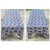 2010s Ralph Lauren Style Oversized (5' Long) Blue & White Floral Upholstered Ottoman Bench For Sale - Image 5 of 9