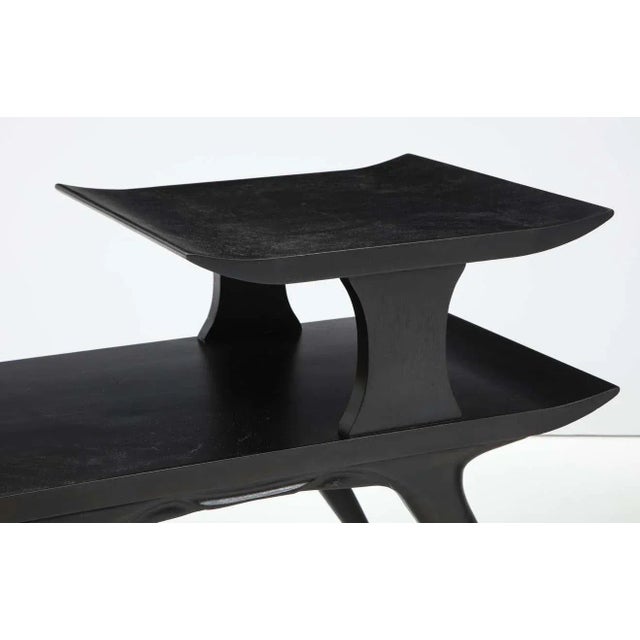 Black 1950's Italian Ico & Luisa Parisi Style Sculptural End Tables - A Pair For Sale - Image 8 of 13