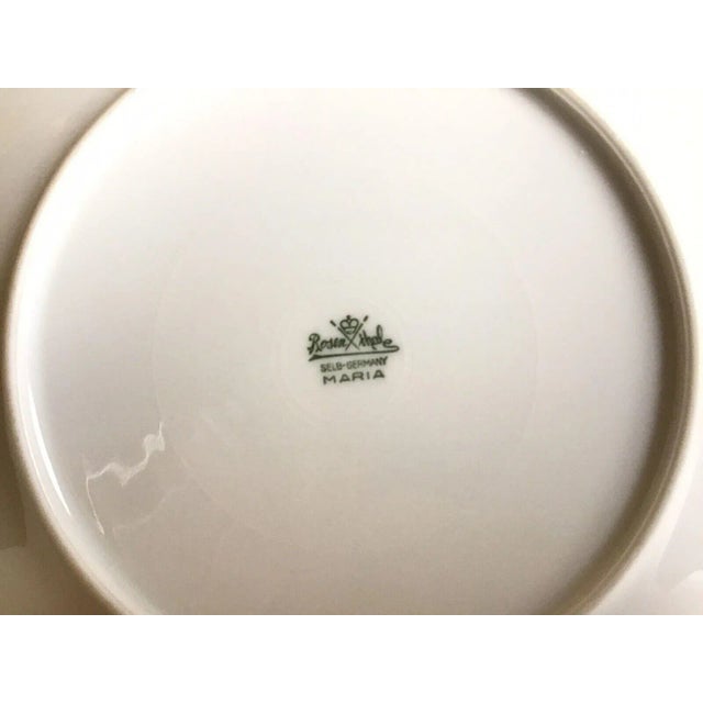 Mid 20th Century Mid 20th Century Vintage Rosenthal Selb Bavaria Maria Pattern Floral Salad Luncheon Plates- Set of 6 For Sale - Image 5 of 5