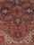 Persian Antique Persian Heriz Carpet Handmade Wool Oriental Rug, Rusty/Red Field, Navy For Sale - Image 3 of 18