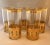 • Set of 5, gorgeous Culver highball glasses. • Pattern is "Antigua": 22K-gold overlay banded base with ovals cut out of...