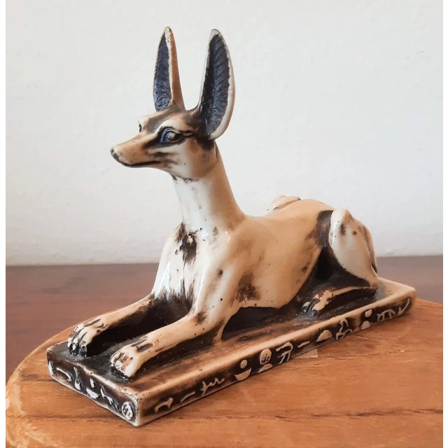Vintage Anabis Egyptian Dog God Figurine For Sale - Image 10 of 10