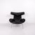 Set of Model EJ100 Ox Chair with Ottoman in Black Leather by Hans J. Wegner for Fredericia, 1960s For Sale - Image 4 of 15