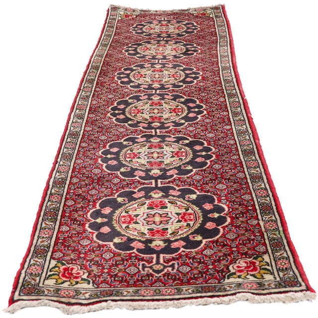 Traditional Antique Persian Bijar Rug, 01'10 X 08'06 For Sale - Image 3 of 10