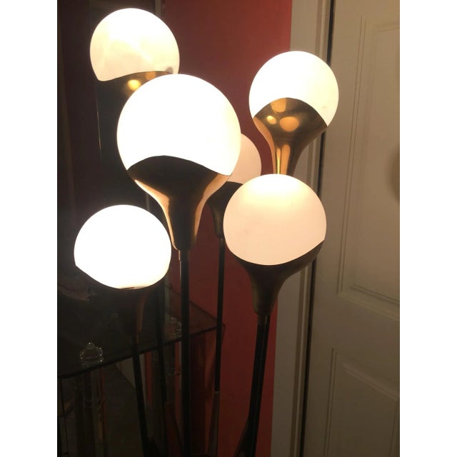 Black Mid-Century Floor Lamp from Stilnovo For Sale - Image 8 of 14