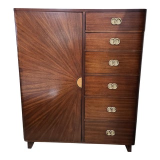 Thomasville Furniture Ernest Hemingway Cristobal Mahogany Door Cabinet For Sale