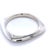 A distinctive vintage Tiffany & Co. square bangle bracelet crafted in sterling silver, featuring a bold geometric profile...
