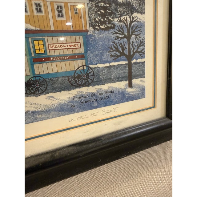1980s “Aromas of the Gods” by Wooster Scott Signed & Numbered Print – Framed For Sale - Image 4 of 5