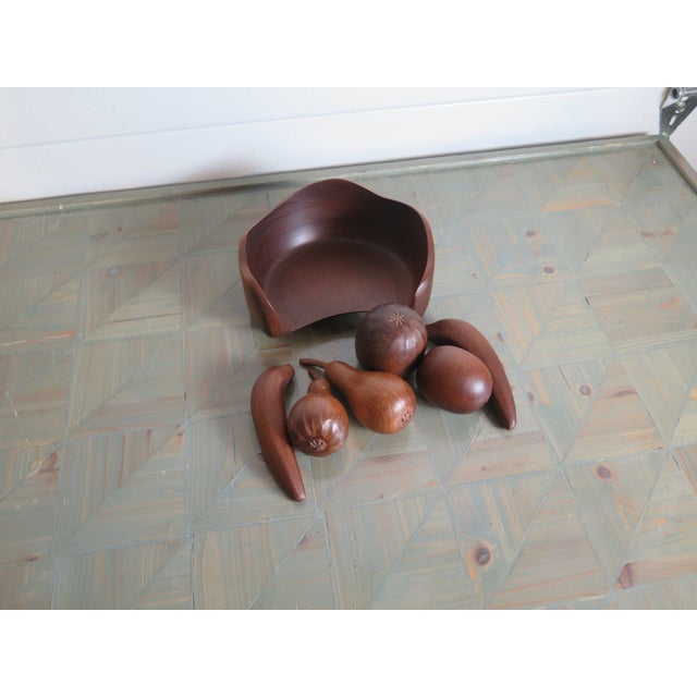 Hand Carved Sculpture Articulated Fruit Created in a Realistic Manner For Sale - Image 4 of 6