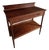 Antique French Mahogany Console Table with Drawer and Shelf, 1900 For Sale