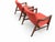 Modern Mid Century Style Lounge Chairs Solid Walnut Frames For Sale - Image 4 of 4