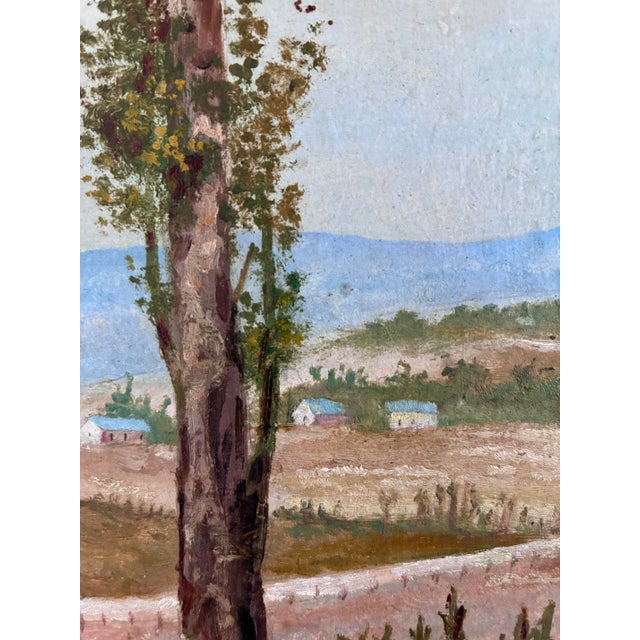 Vintage Original Landscape Oil Painting: Countryside Nature Wall Art For Sale - Image 4 of 14
