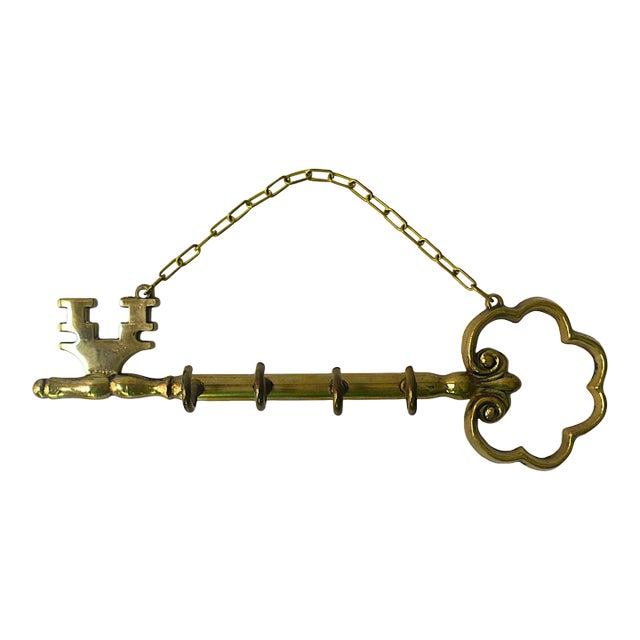 Brass Wall Key Holder For Sale