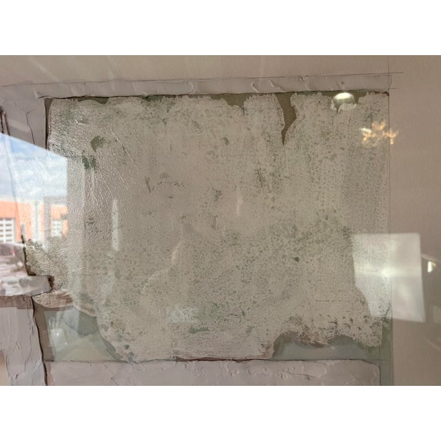 1980's Vintage Heavy Impasto Expressionist Abstract Painting, Signed For Sale - Image 9 of 13