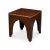 Brown Contemporary Art Deco Brandy Stool For Sale - Image 8 of 12