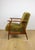 Vintage Olive Lounge Chair in Red Fox with High Pile Camel Fabric, 1970s For Sale - Image 11 of 13