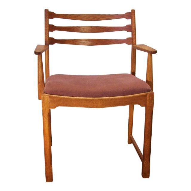 Modern Danish Armchair in Oak by Vestervig Eriksen BrBr.Tromborg, 1950s For Sale