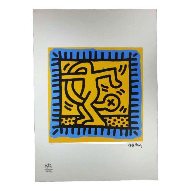 Keith Haring, Figurative Composition, 1990s, Limited Edition Lithograph For Sale - Image 9 of 9