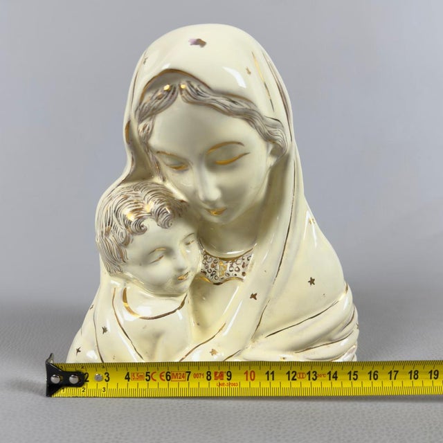 Arista, Madonna with Child, 1950s, Majolica For Sale - Image 9 of 11